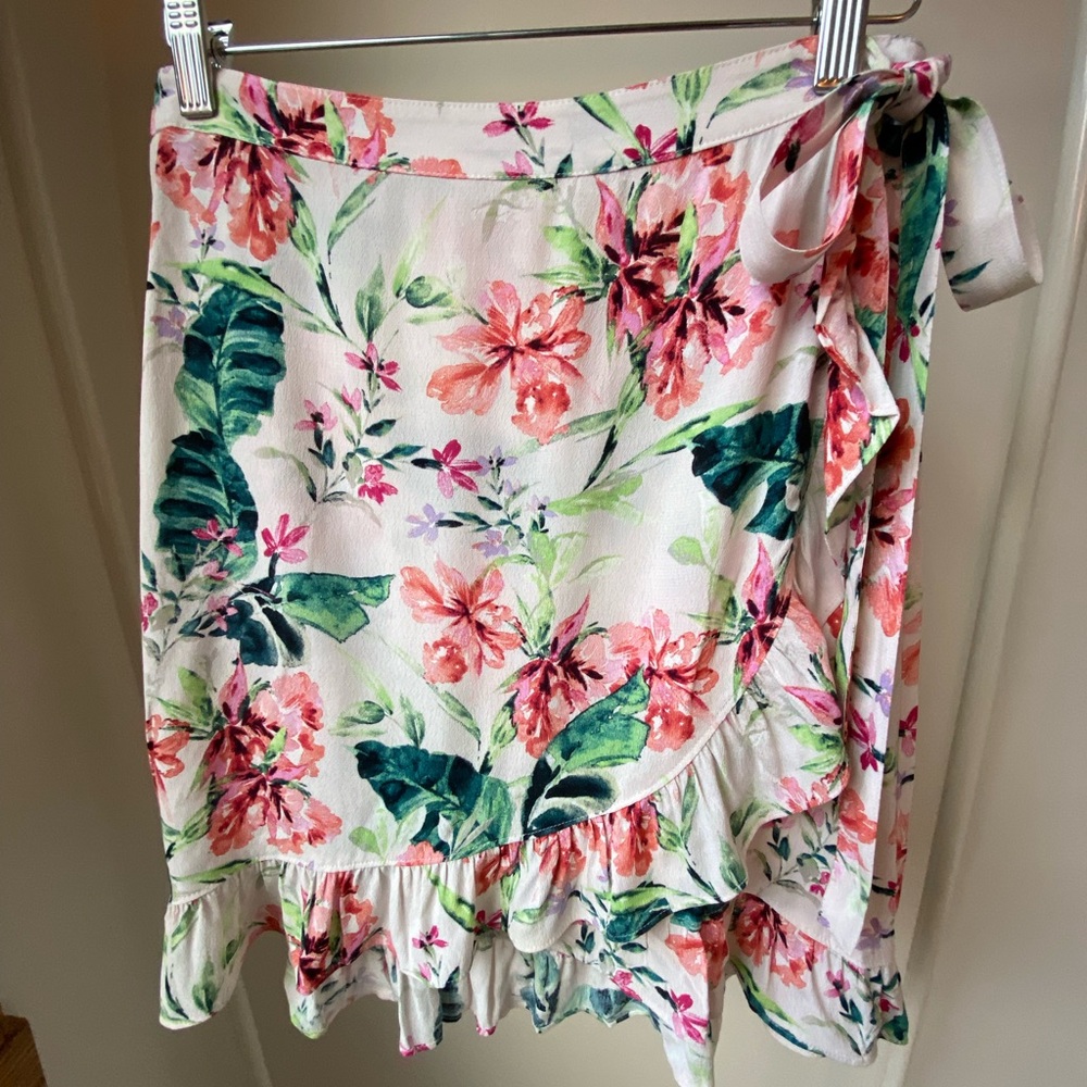 Sanctuary Mini Floral Wrap Skirt
